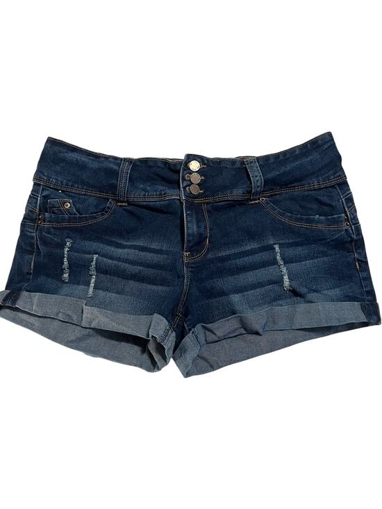 YMI Pants - YMI Dark Wash Distressed Jean Shorts Size 13